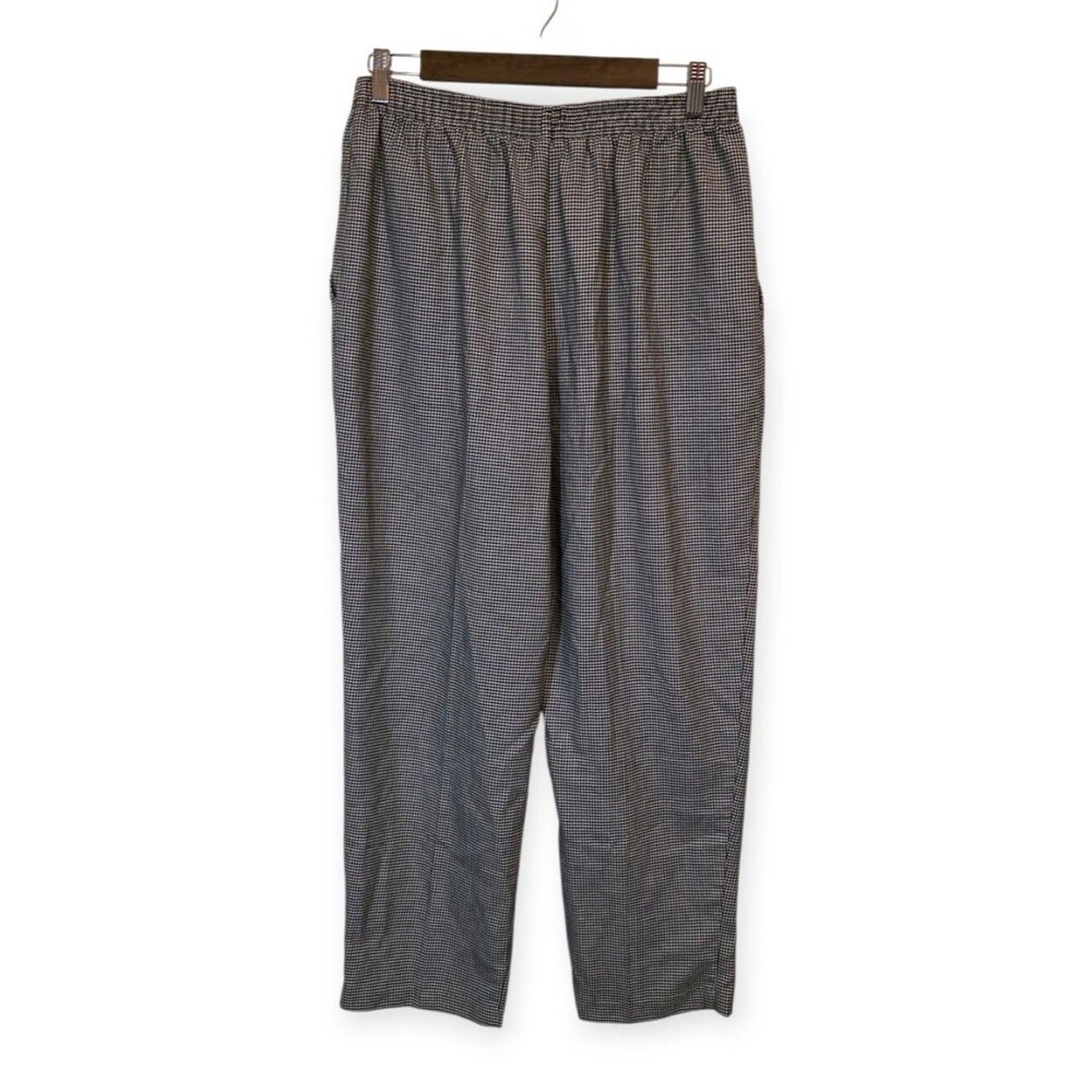 Briggs New York Black White Houndstooth High Rise Pull On Ankle Pants 14 - Picture 2 of 6